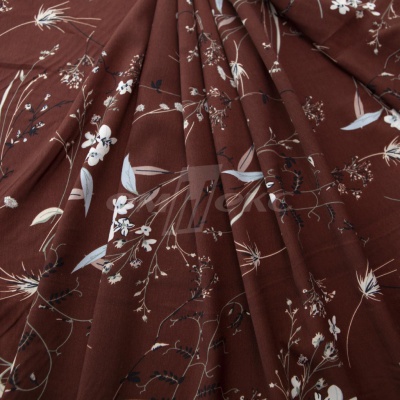 Плательная ткань "Фламенко" 2.2, 80 гр/м2, шир.150 см, принт растительный - купить в Ухте. Цена 239.03 руб.