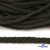 Шнур плетеный d-6 мм круглый, 70% хлопок 30% полиэстер, уп.90+/-1 м, цв.1075-хаки - купить в Ухте. Цена: 588 руб.