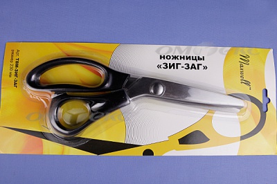 Ножницы ЗИГ-ЗАГ "MAXWELL" 230 мм - купить в Ухте. Цена: 1 041.25 руб.