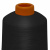 Нитки текстурированные кручёные, намот. 15 000 м, цвет чёрный - купить в Ухте. Цена: 237.24 руб.