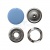 Кнопка рубашечная (закрытая) 9,5мм - эмаль, цв.182 - св.голубой - купить в Ухте. Цена: 5.74 руб.