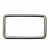 Рамка металлическая прямоугольная, 40 х 15 мм- тём.никель - купить в Ухте. Цена: 4.60 руб.