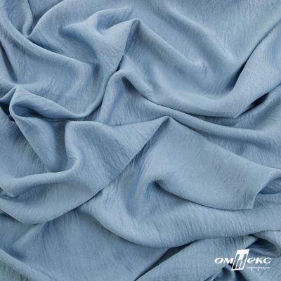 Ткань плательная Муар, 100% полиэстер,165 (+/-5) гр/м2, шир. 150 см, цв. Серо-голубой - купить в Ухте. Цена 215.65 руб.