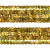 Тесьма с пайетками D16, шир. 20 мм/уп. 25+/-1 м, цвет золото - купить в Ухте. Цена: 778.19 руб.