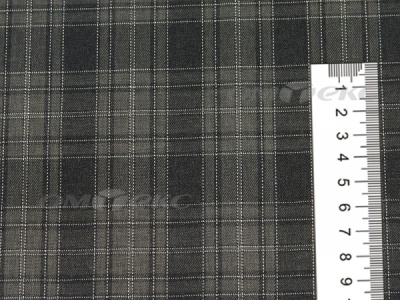 Ткань костюмная клетка 25235 2004, 185 гр/м2, шир.150см, цвет серый/бел - купить в Ухте. Цена 