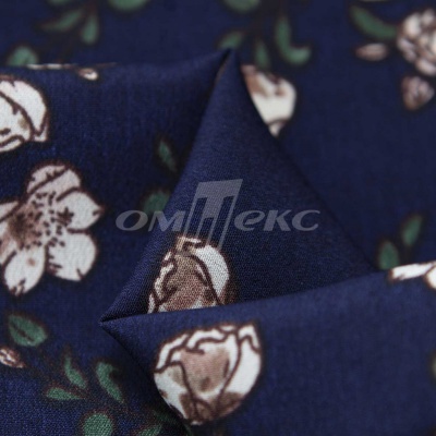 Плательная ткань "Фламенко" 3.2, 80 гр/м2, шир.150 см, принт растительный - купить в Ухте. Цена 239.03 руб.